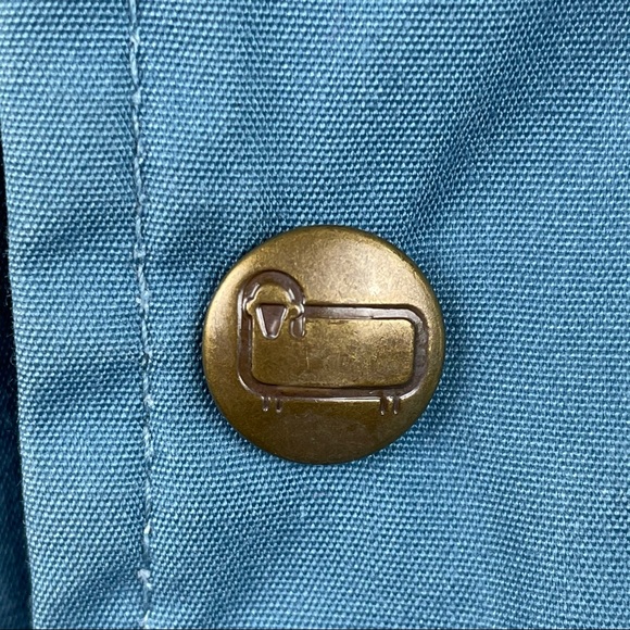 Woolrich Womens Vintage Hooded Jacket Pale Blue S - Picture 8 of 13